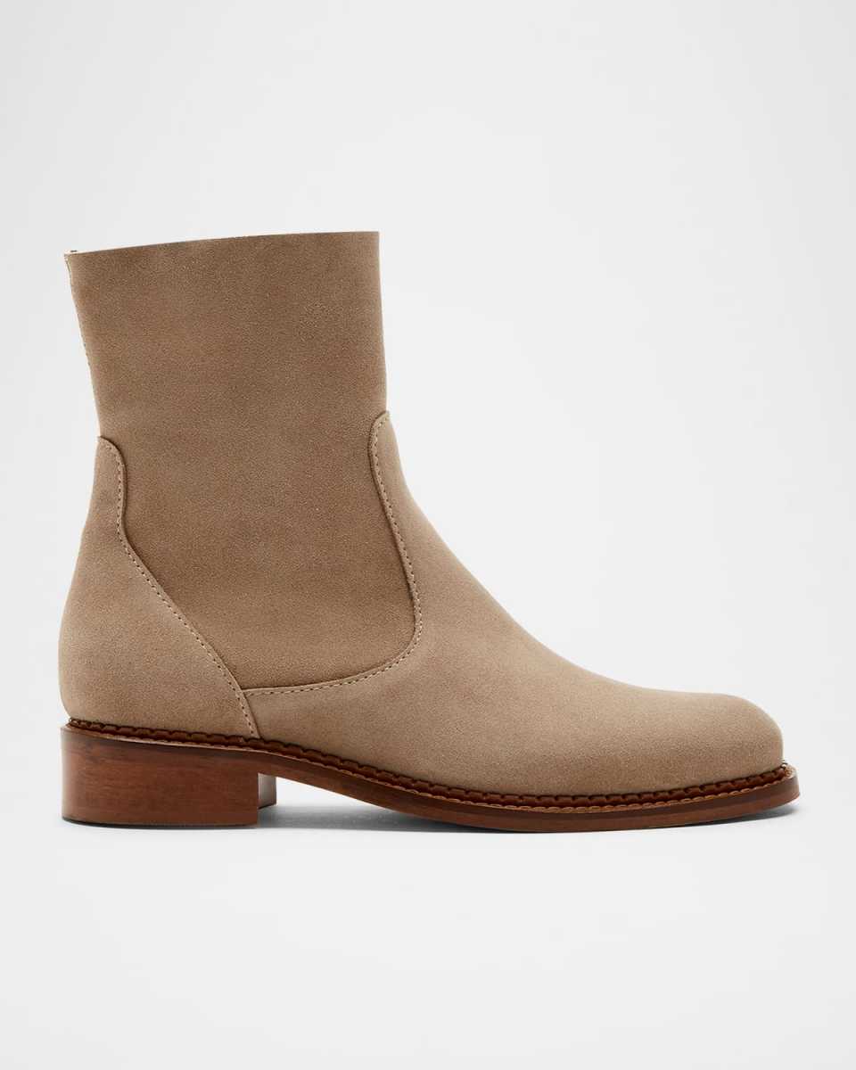 Silvie Suede Classic Ankle Booties